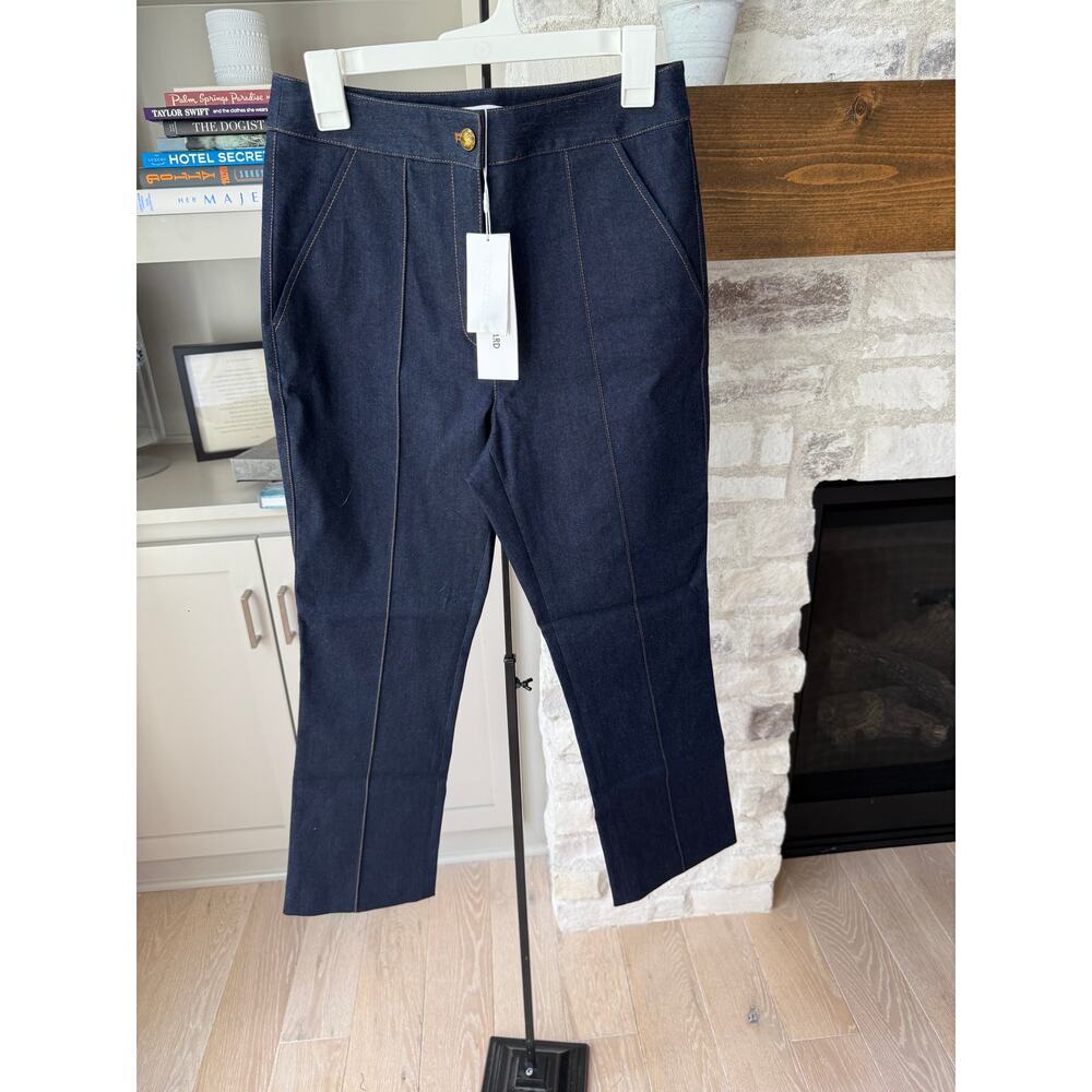 Veronica Beard Women's Dark Oxford Tani Pants Size 8 - Picture 5 of 9